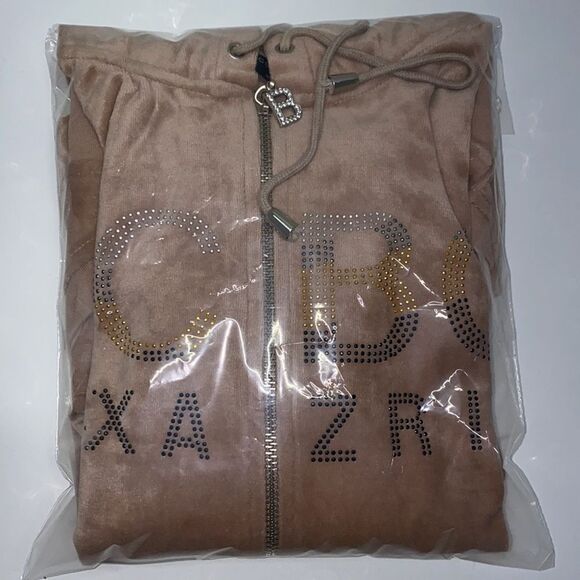 BCBGMAXAZRIA HOODIE SWEATER WOMENS Brown new sz small - Picture 10 of 11